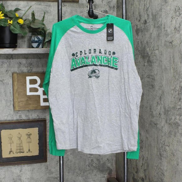 NHL Other - NWT NHL Men's St. Paddy's Long Sleeve T-Shirt H0MHB5YTAR-AVA M Green / Gray